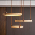 Celestial Orbit Travertine Chandelier
