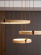 Celestial Orbit Travertine Chandelier