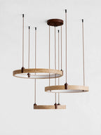 Celestial Orbit Travertine Chandelier