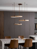Celestial Orbit Travertine Chandelier