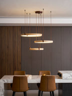 Celestial Orbit Travertine Chandelier