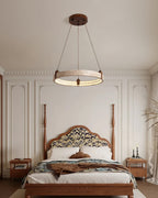 Celestial Orbit Travertine Chandelier