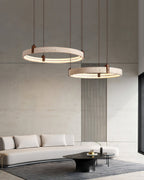 Celestial Orbit Travertine Chandelier