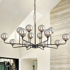 Celta Smoked Glass Sputnik Chandelier - Manorlights
