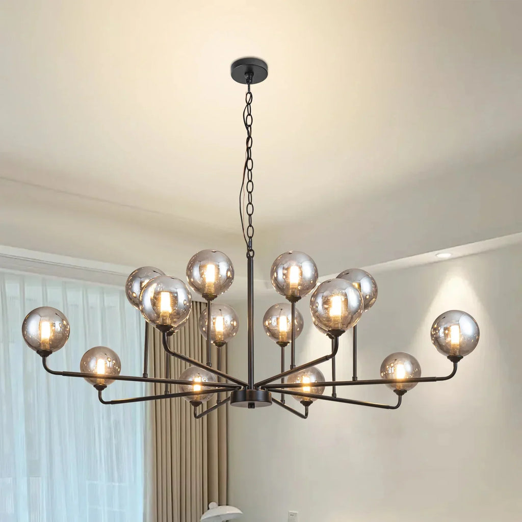 Celta Smoked Glass Sputnik Chandelier - Manorlights