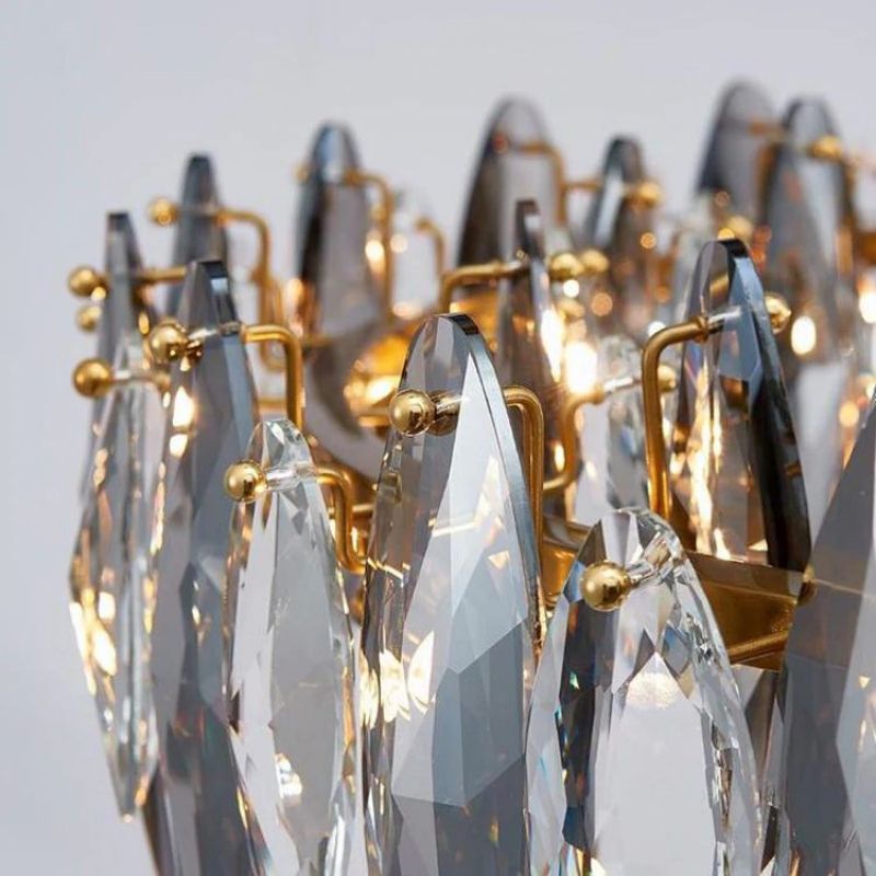 Luxirious Crystal Ring Chandelier 39"