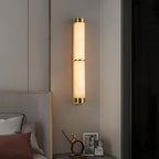 Cylindra Alabaster Brass Wall Light - Vakkerlight