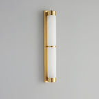 Cylindra Alabaster Brass Wall Light - Vakkerlight