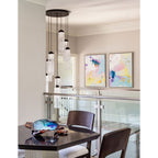 Dante Round Chandelier-chandeliers for dining room,chandeliers for stairways,chandeliers for foyer,chandeliers for bedrooms,chandeliers for kitchen,chandeliers for living room-Manorlights
