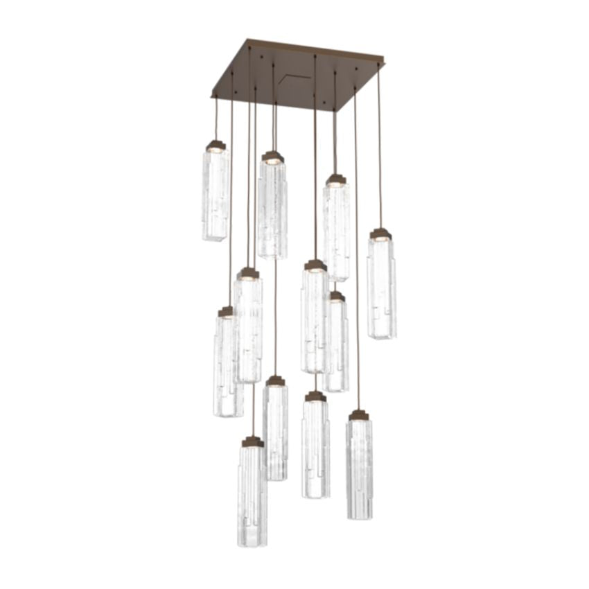 Dante Square Chandelier-Chandelier-Manorlights