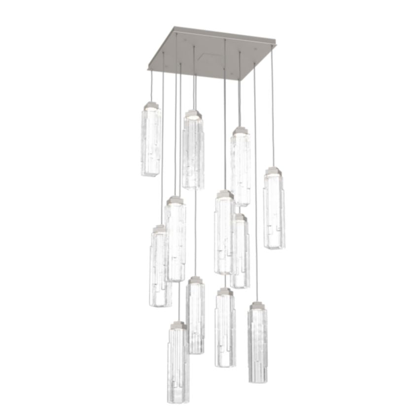 Dante Square Chandelier-Chandelier-Manorlights