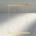 Audubon Alabaster Single Bar Linear Chandelier-Manorlights