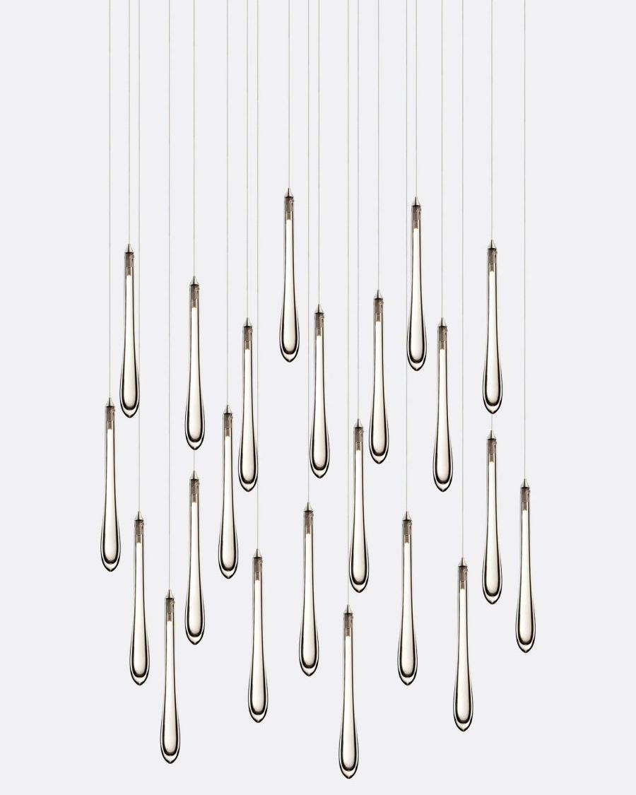 Dewdrop Rectangle Chandelier-Chandelier-Manorlights