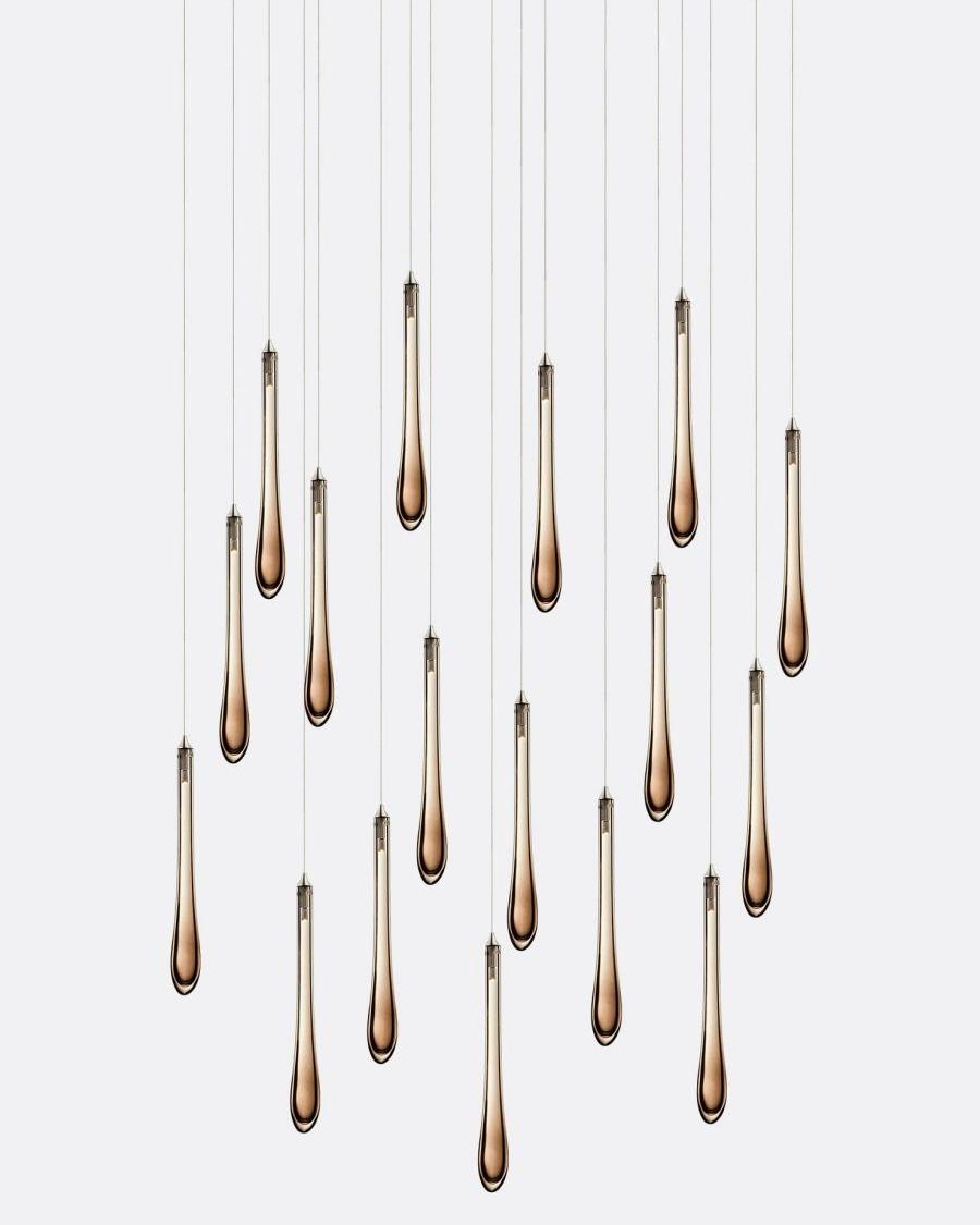 Dewdrop Rectangle Chandelier-Chandelier-Manorlights