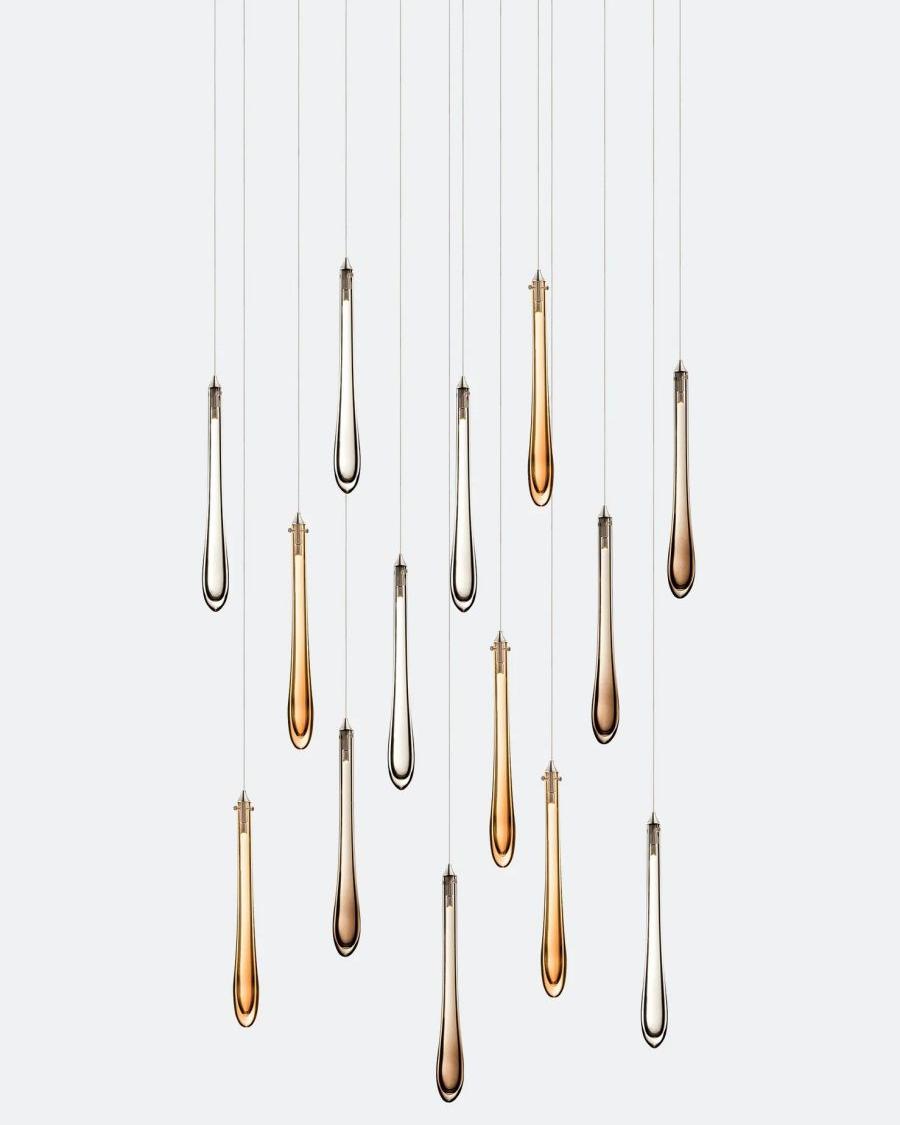 Dewdrop Rectangle Chandelier-Chandelier-Manorlights