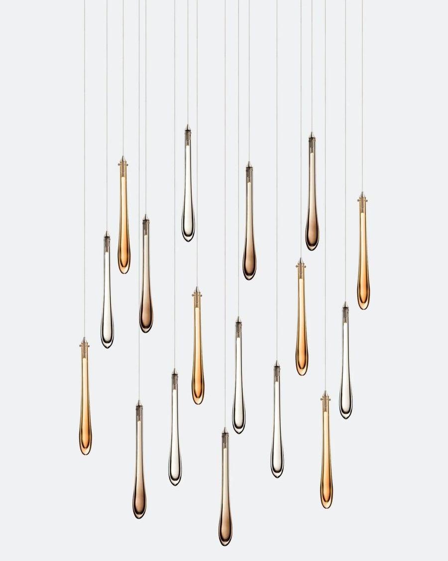 Dewdrop Rectangle Chandelier-Chandelier-Manorlights