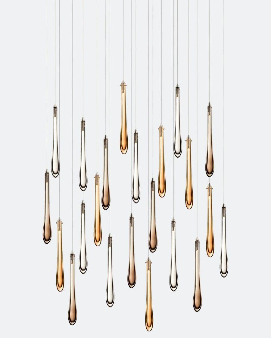 Dewdrop Rectangle Chandelier-Chandelier-Manorlights
