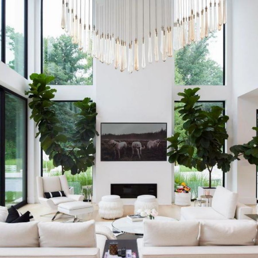 Dewdrop Rectangle Chandelier-Chandelier-Manorlights