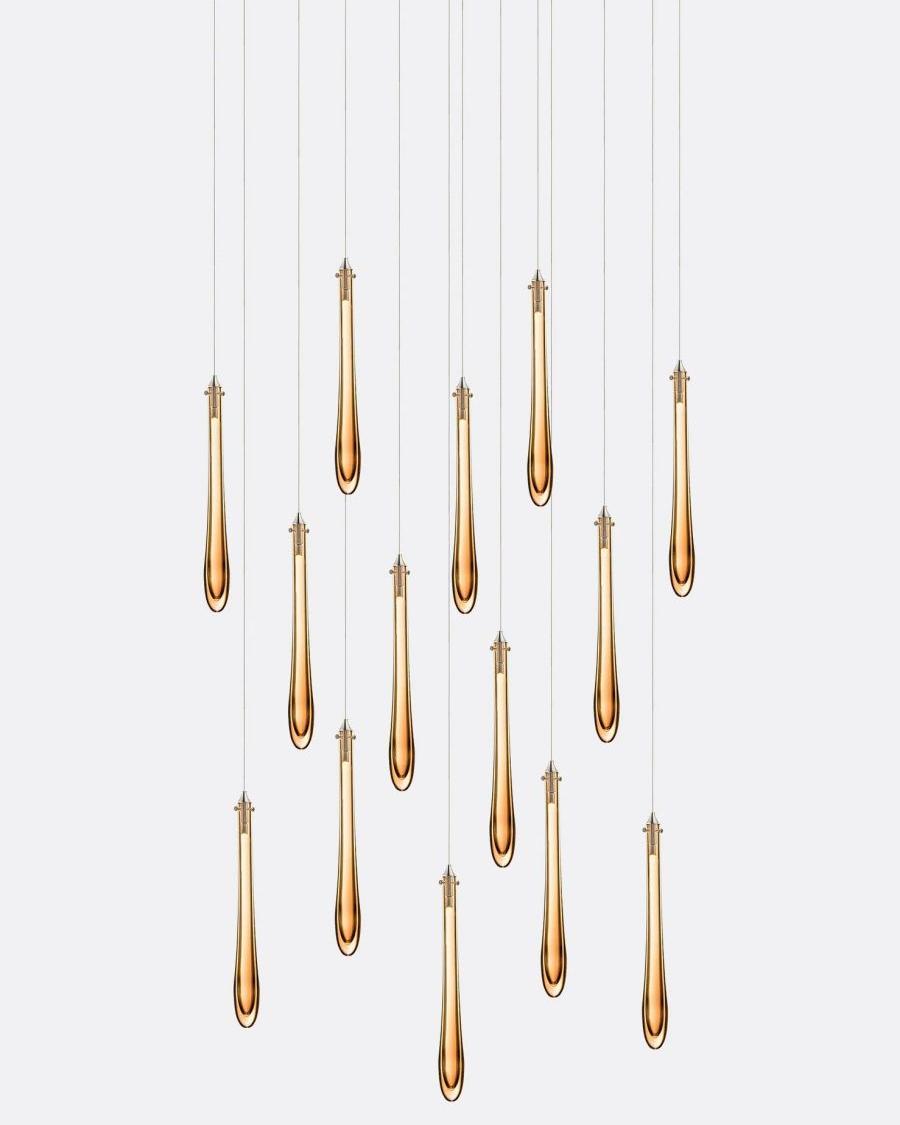Dewdrop Rectangle Chandelier-Chandelier-Manorlights
