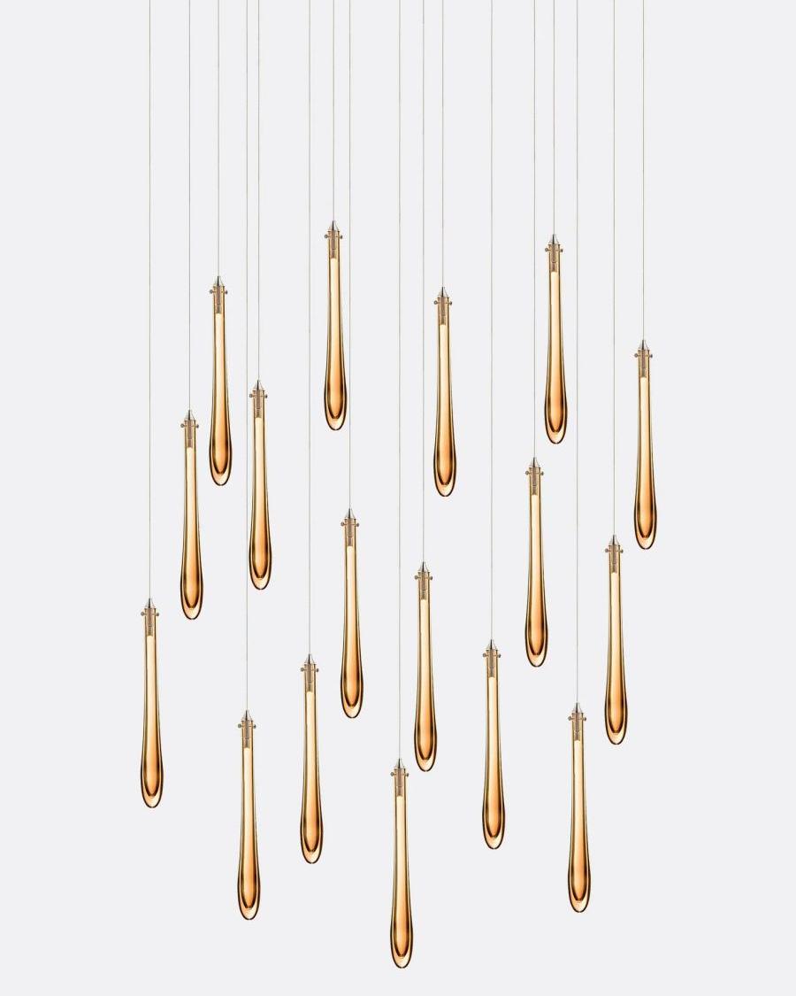 Dewdrop Rectangle Chandelier-Chandelier-Manorlights