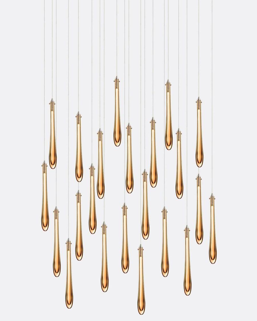 Dewdrop Rectangle Chandelier-Chandelier-Manorlights