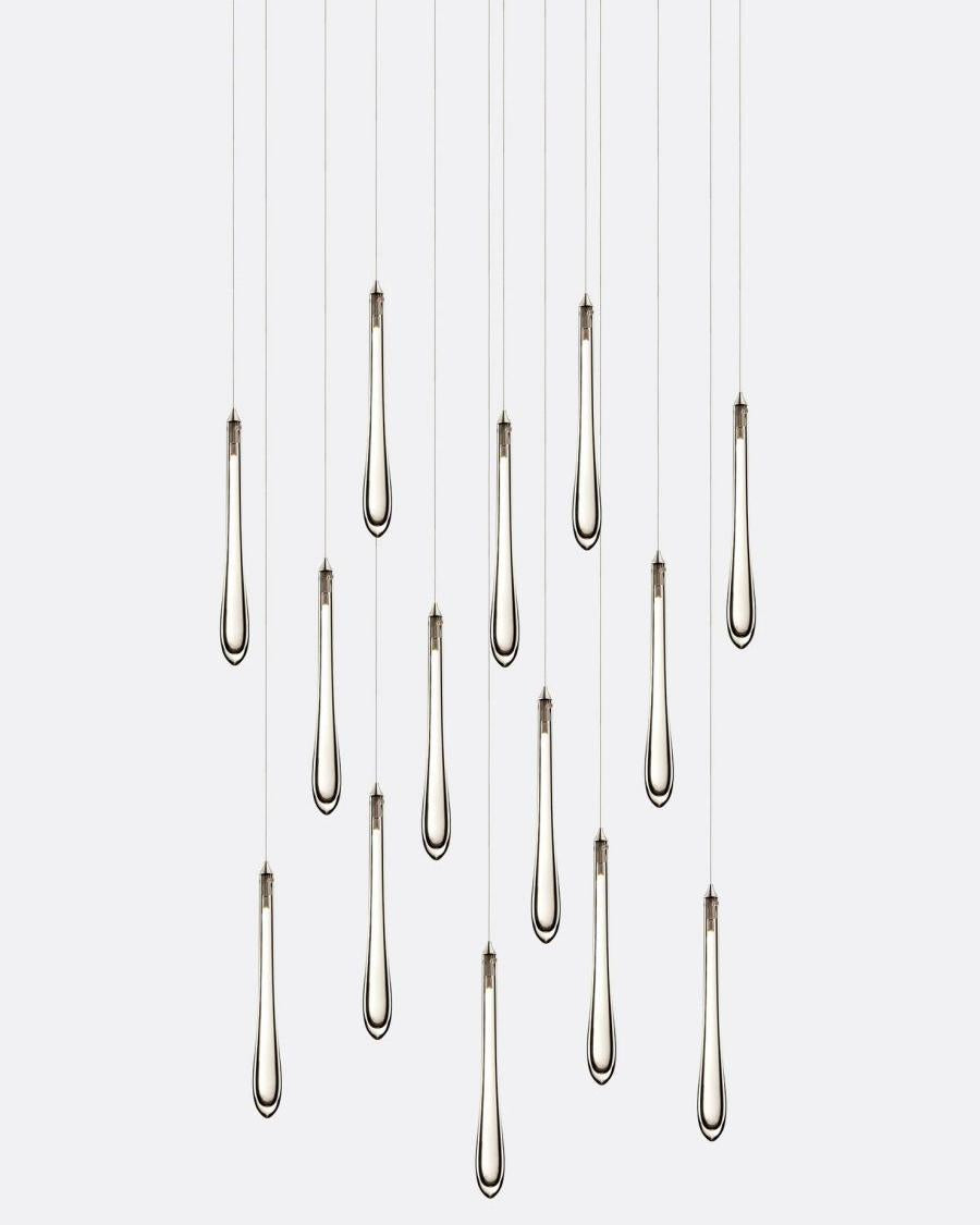 Dewdrop Rectangle Chandelier-Chandelier-Manorlights