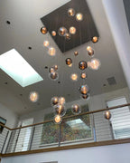 Drizzle Square Chandelier-Chandelier-Manorlights