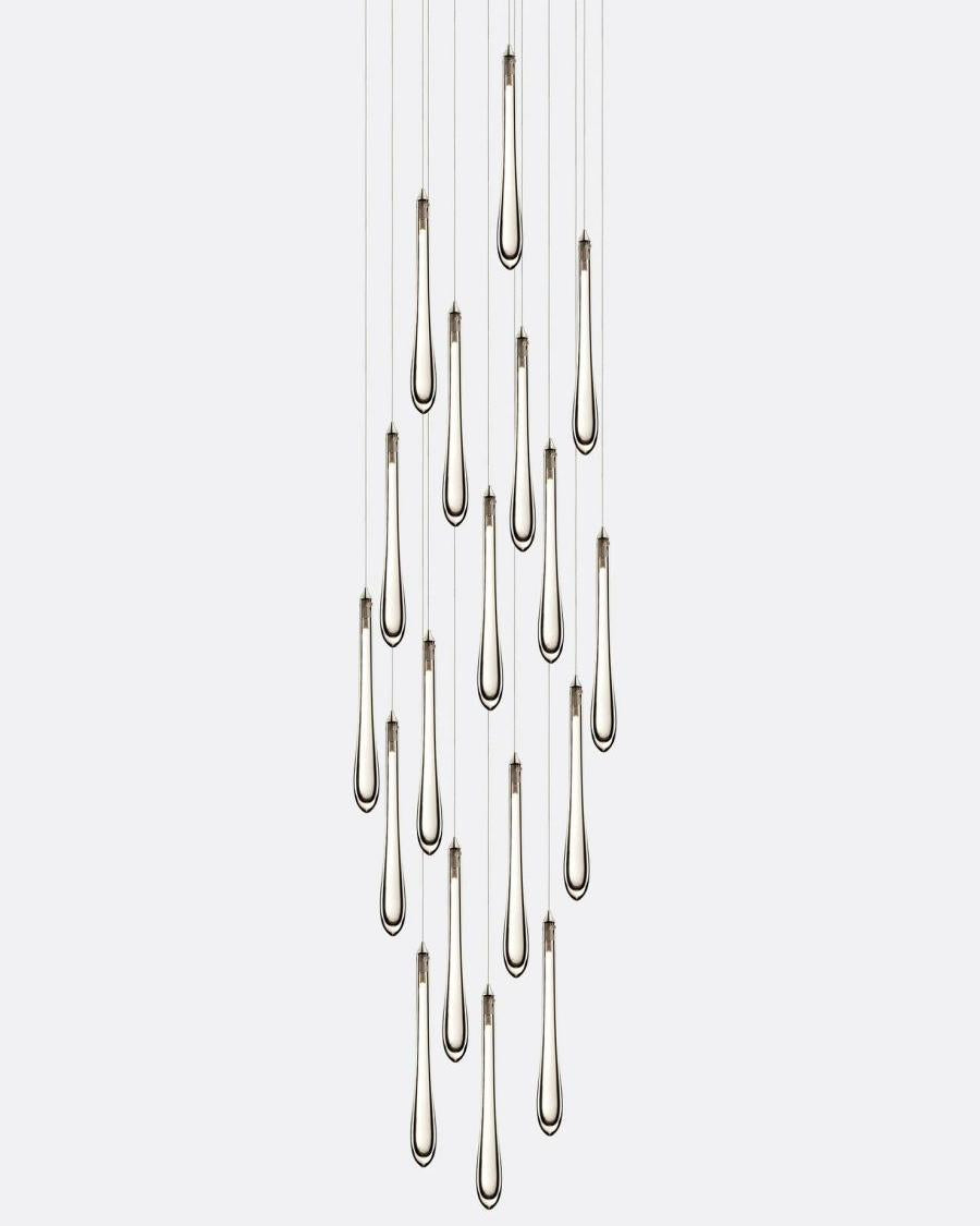 Dewdrop Square Chandelier-Chandelier-Manorlights