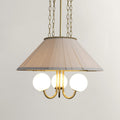 ADEREL MILK GLASS CHANDELIER