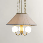 ADEREL MILK GLASS CHANDELIER