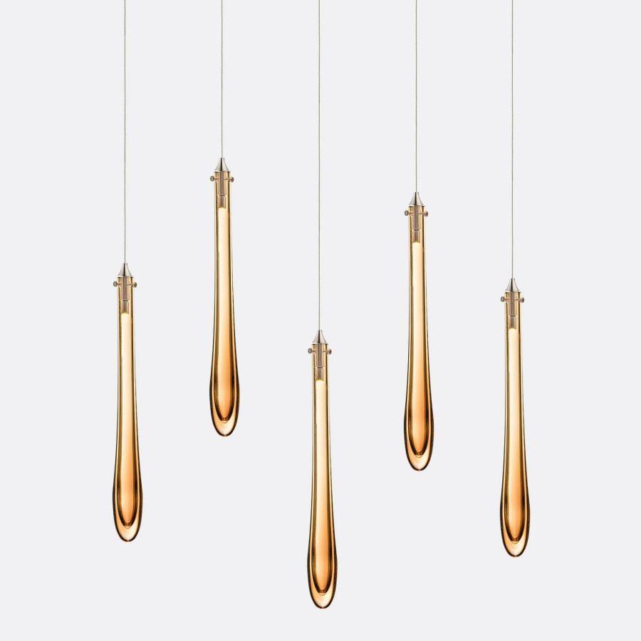 Dewdrop Small Rectangle Chandelier-Chandelier-Manorlights