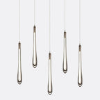 Dewdrop Small Rectangle Chandelier-Chandelier-Manorlights