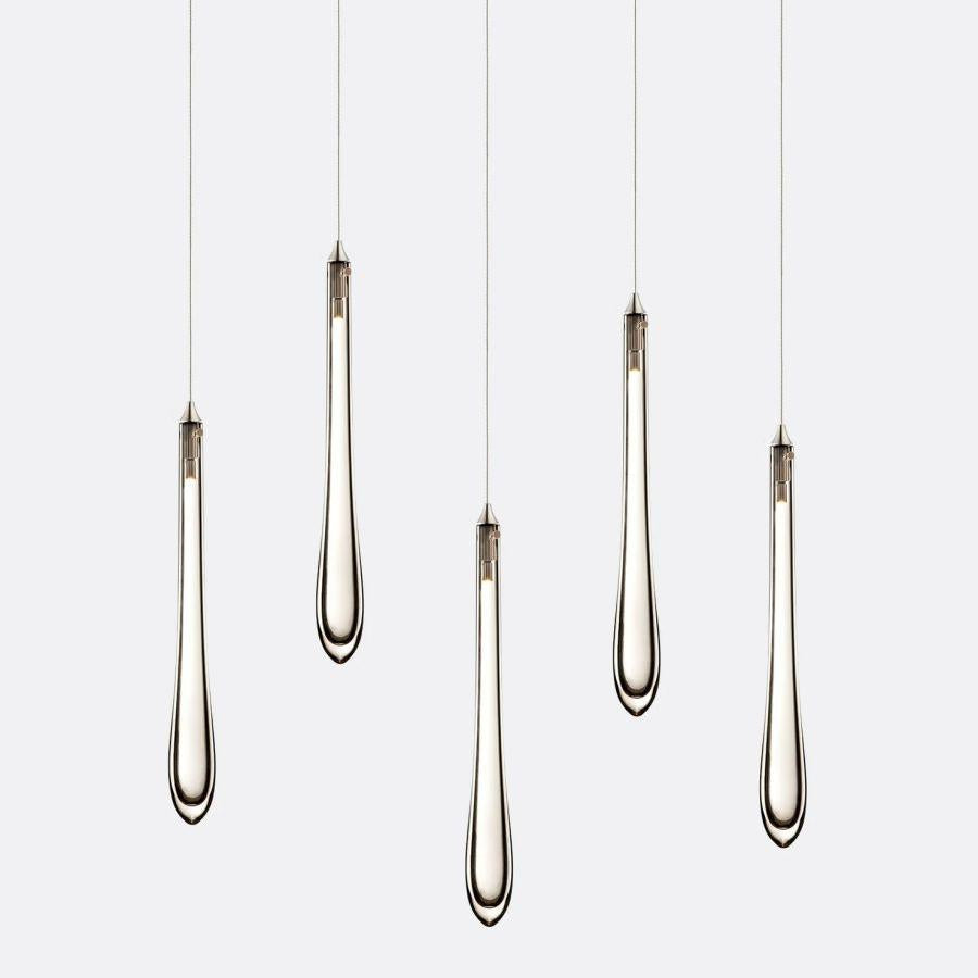 Dewdrop Small Rectangle Chandelier-Chandelier-Manorlights