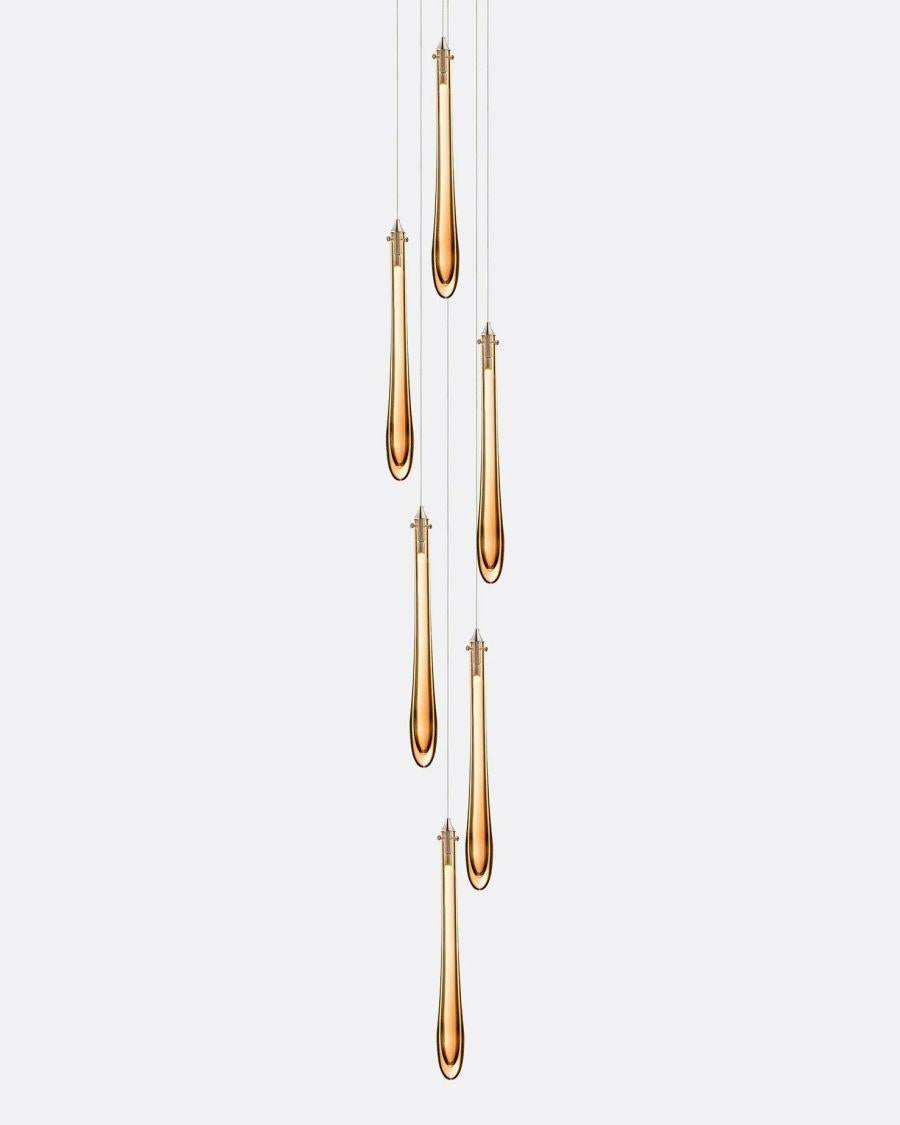 Dewdrop Small Round Chandelier-Chandelier-Manorlights