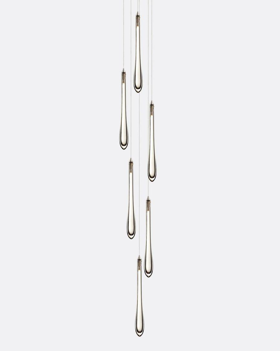Dewdrop Small Round Chandelier-Chandelier-Manorlights