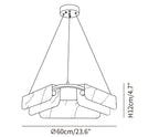 Delia Round Alabaster Chandelier