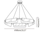 Delia Round Alabaster Chandelier