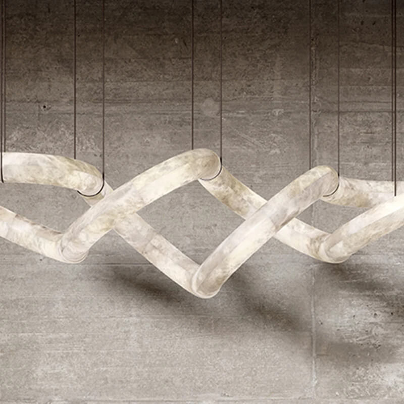 Designer Symmetrical Alabaster Pendant Chandelier-chandeliers for dining room,chandeliers for stairways,chandeliers for foyer,chandeliers for bedrooms,chandeliers for kitchen,chandeliers for living room-Manorlights