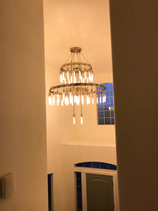 Retro-Inspired Metal Pendant Light Chandelier for Living Room/Bedroom/Staircase/Villa-Manorlights