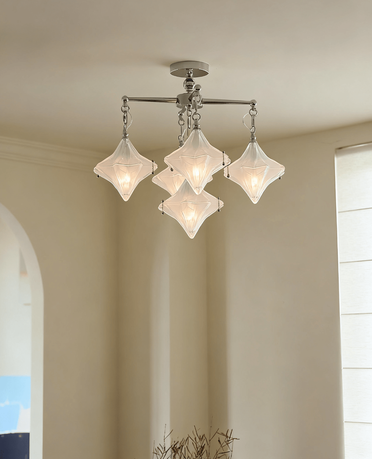 Elowen Prism Star Chandelier by Manor Lights