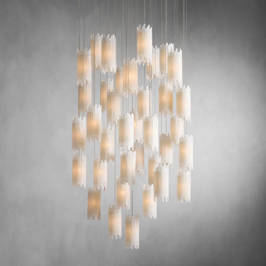 Gideon Round Chandelier-Chandelier-Manorlights