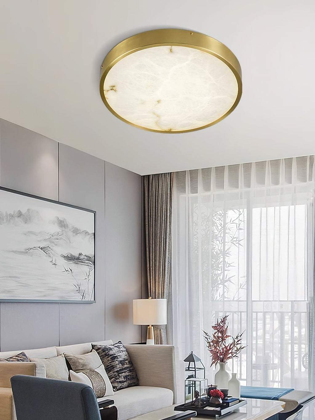 Geometric Alabaster Recessed Ceiling Light-NORMAL-Manorlights