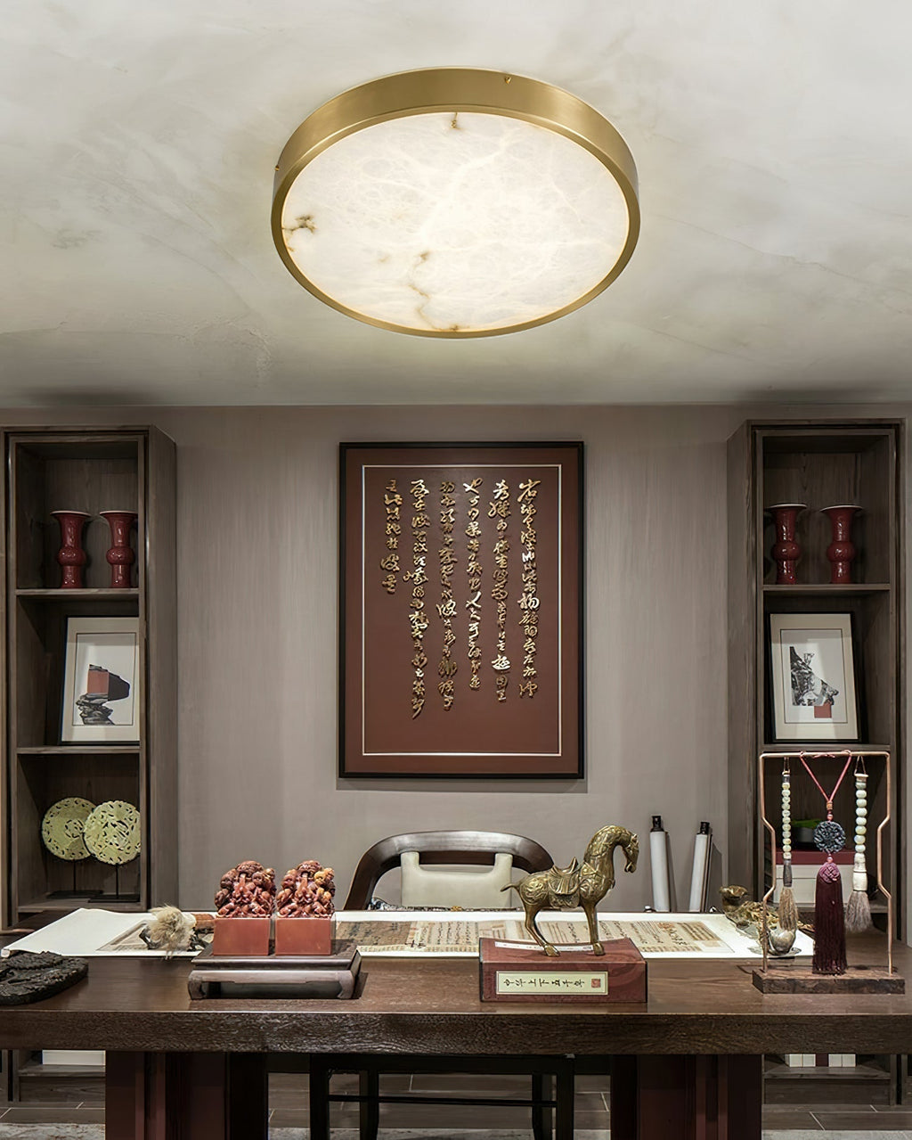 Geometric Alabaster Recessed Ceiling Light-NORMAL-Manorlights