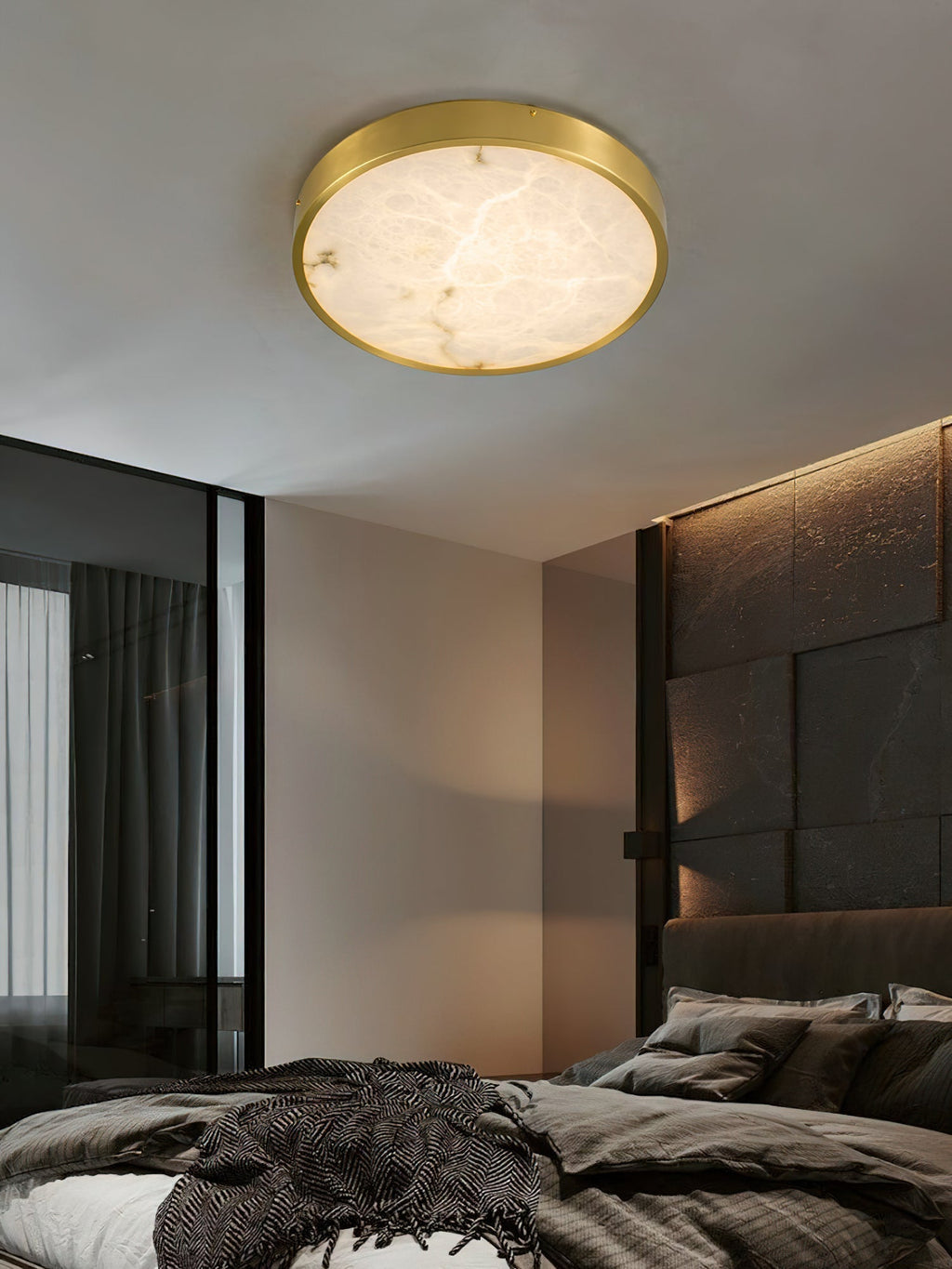 Geometric Alabaster Recessed Ceiling Light-NORMAL-Manorlights