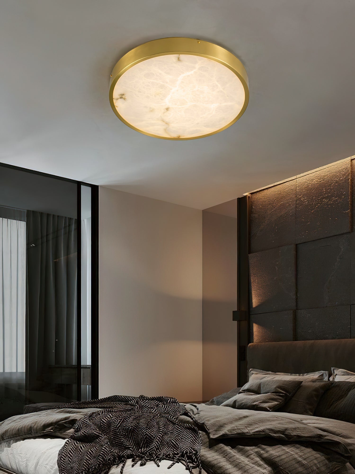 Geometric Alabaster Recessed Ceiling Light-NORMAL-Manorlights