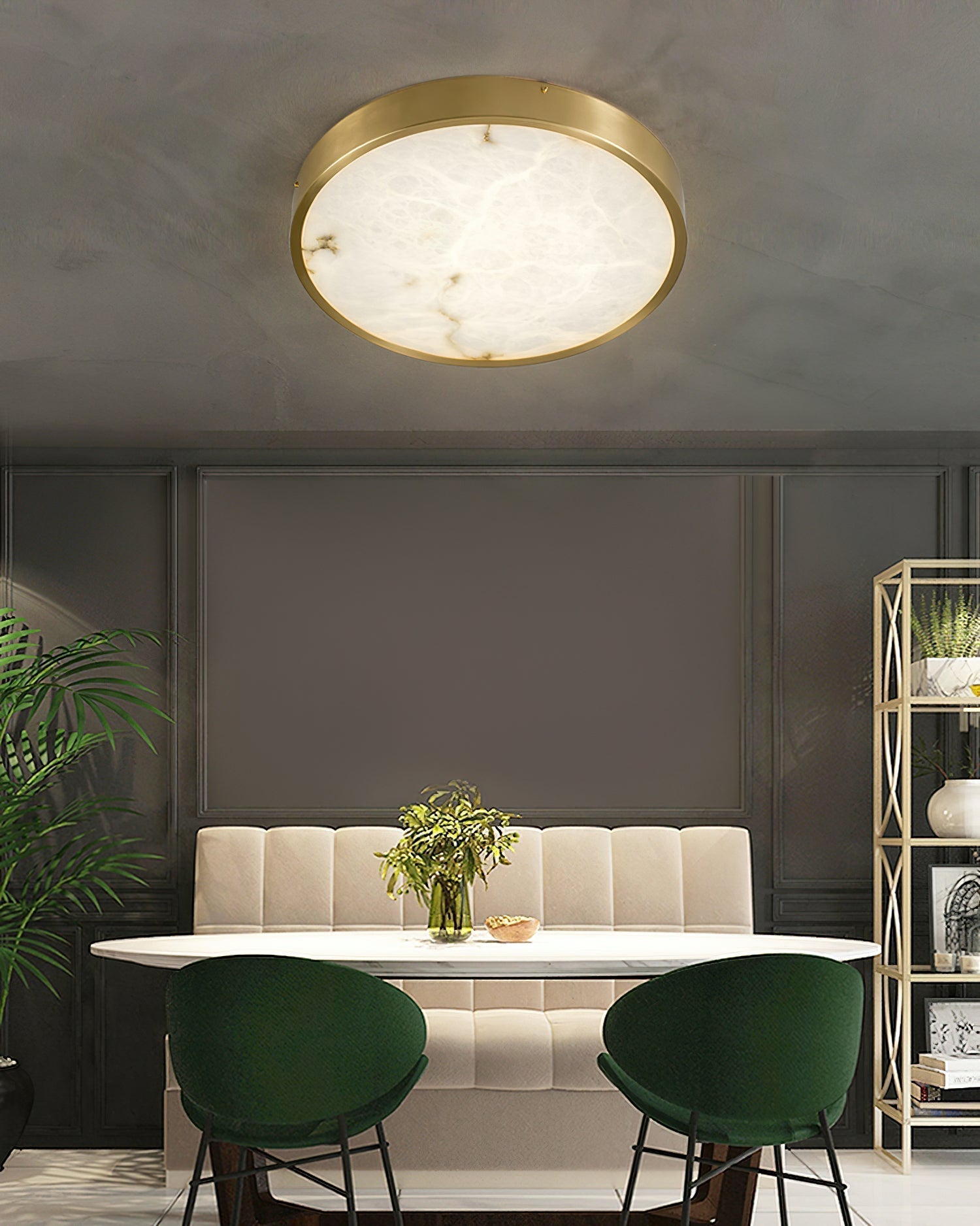 Geometric Alabaster Recessed Ceiling Light-NORMAL-Manorlights