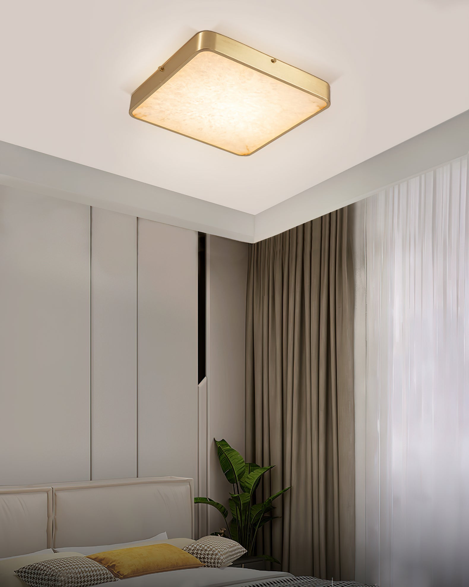 Geometric Alabaster Recessed Ceiling Light-NORMAL-Manorlights