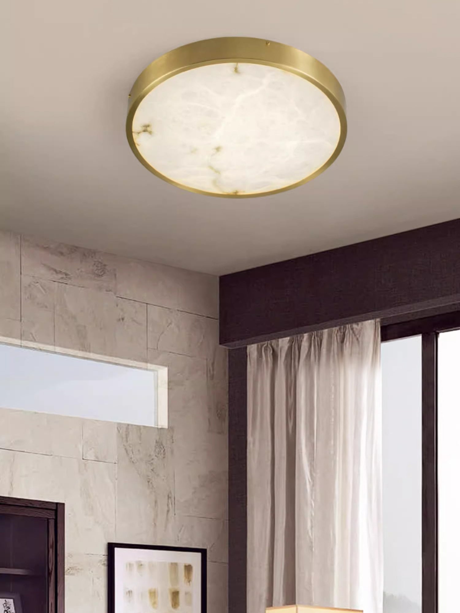 Geometric Alabaster Recessed Ceiling Light-NORMAL-Manorlights