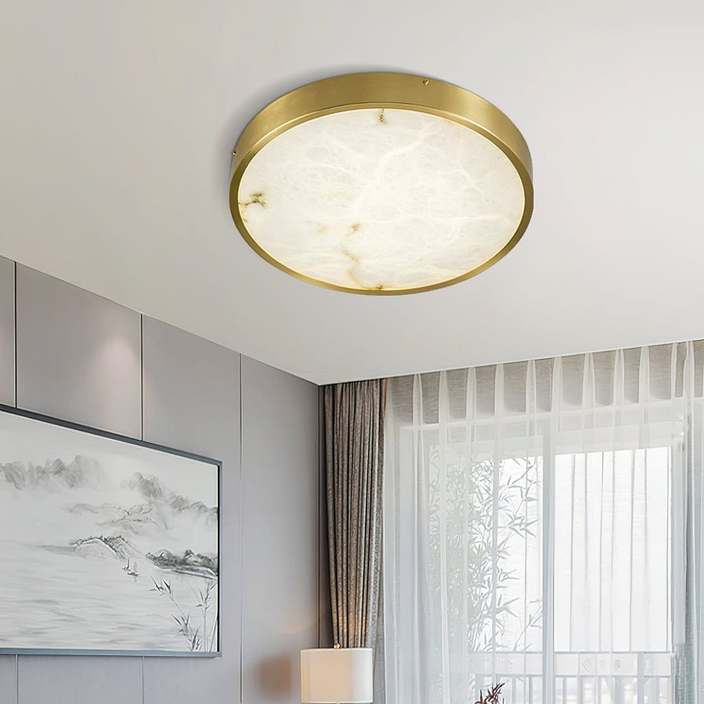 Geometric Alabaster Recessed Ceiling Light-NORMAL-Manorlights
