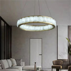 Alabaster Circle Round Chandeliers-Chandelier-Manorlights